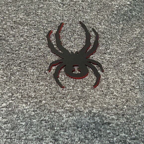 Spyder Active Pro Web 1/4 Zip T Shirt Mens X-Large Long Sleeve Base Layer Gray - Picture 5 of 8